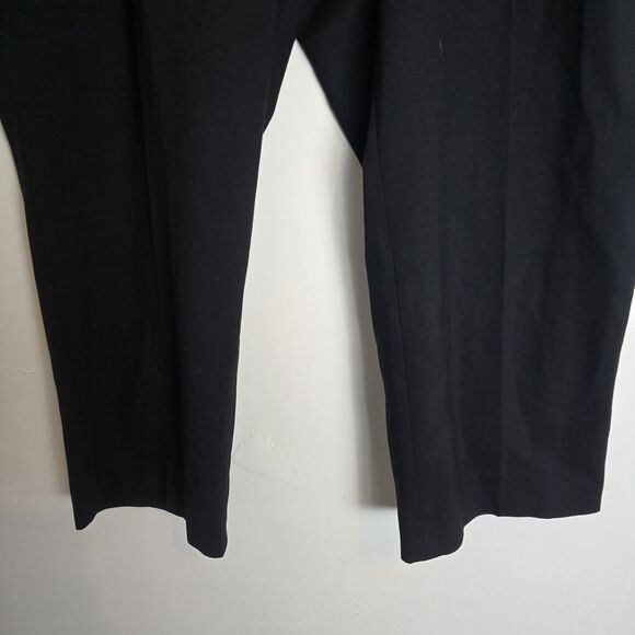 Bar III Ponte Knit Pants Women Plus Size 24W Black Stretch 46X27 Straight Leg - Picture 3 of 13